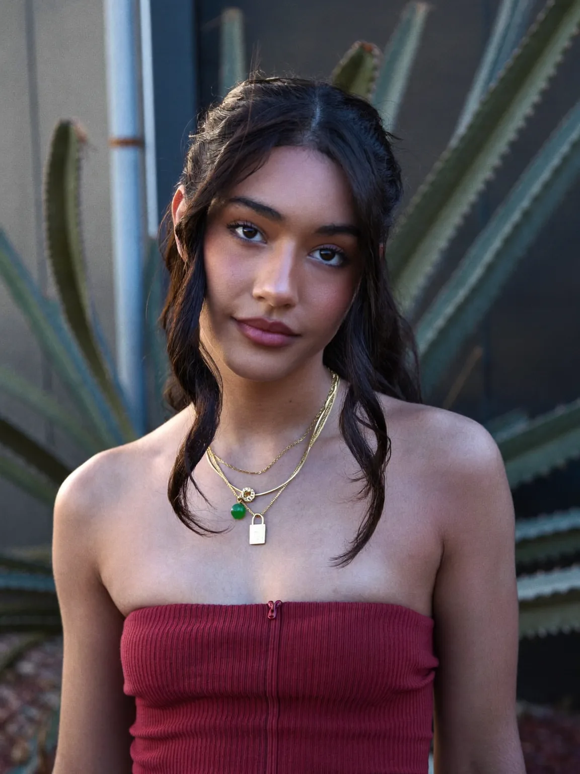 Long Wavy Layers with Curtain Bangs and Volume